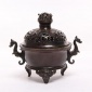 仿古铜香炉 琥珀款熏炉 古法手工 铜工艺品 辽宁沈阳佛像铸造厂